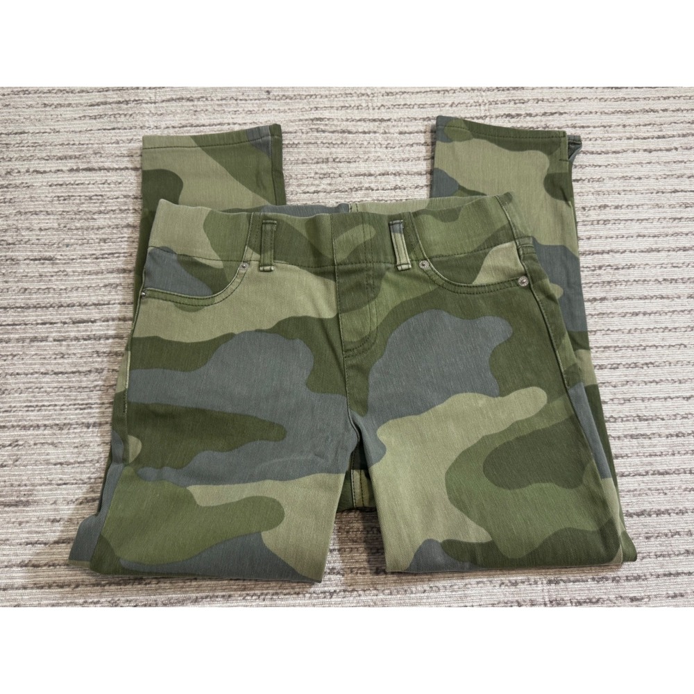 Mixit Womens Green Camouflage Pull‎ On Stretch Pants Size Small Camo Leggings